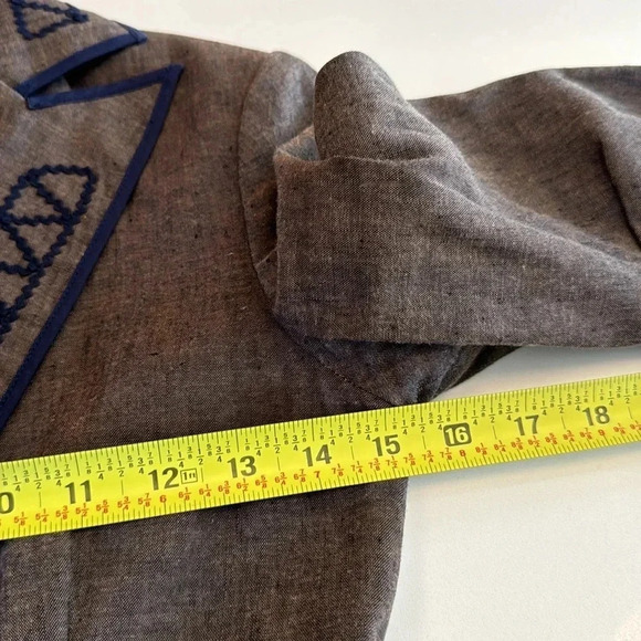 BCBG Maxazria Fitted Linen Cotton Blazer XS - Picture 10 of 12